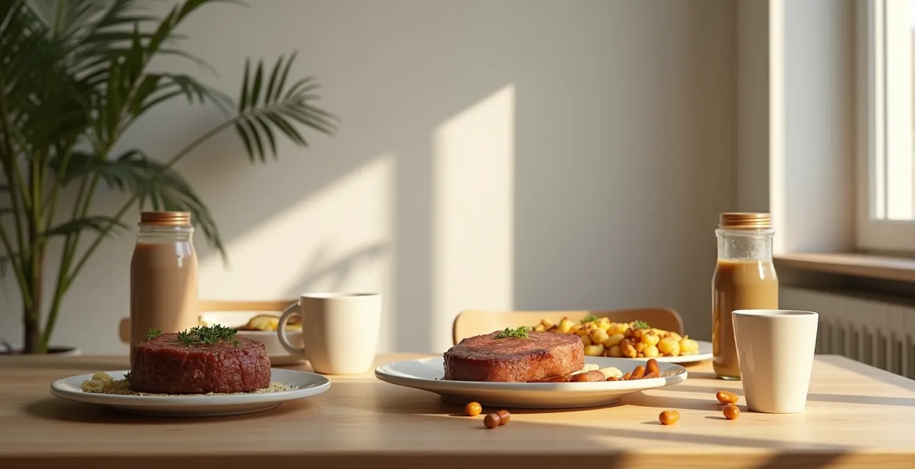 Représentation visuelle du zinc avec des aliments pour illustrer le timing optimal de prise